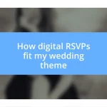 How digital RSVPs fit my wedding theme