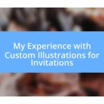 My Experience with Custom Illustrations for Invitations